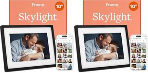 Skylight Frame – WiFi Digital Picture Frame Customer Support, Touch Screen Digital Photo Frame with Easy Setup, Photo Gifts for Parents and Grandparents - 10 Inch Black (Pack of 2)