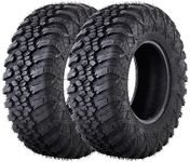 30x10x14 UTV Tires, 8 Ply Quad or Side By Side ATV Tire, Ridged Power Treads, Plow Through Mud and Sand, Ride Over Hard Surfaces - 30" UTV Tires