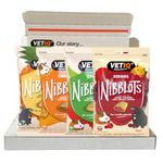 VetIQ Nibblots Treats Multi Pack with Added Vitamins & Soft Chewy Centre for Small Animals, 120 g (4 x 30 g)