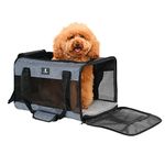 X-ZONE PET Airline Approved Soft-Sided Pet Travel Carrier for Dogs and Cats (Large, Blue)