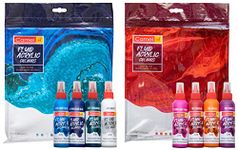 Camel Fluid Acrylic Kit - Aqua Series Fluid Acrylic Kit - Sunset Series