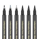 AKARUED Calligraphy Pens kits for Beginners - 6 Pack Calligraphy Pen, Modern Caligraphy Brush Pen Set for Writing, Journaling, Drawing, Letter for Adults, Markers, Hand Lettering Pens, Back To School