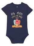 Zeezeezoo Maasi Theme Baby Onesie | Infant Bodysuit | Newborn Romper |My Masi Loves me More than Icecream 0-3 Months