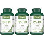 VORST Phosphatidylserine Supplement 100mg 3 X 120 Vegan Capsules (PS 100) | Brain Boost Supplement for Cognitive & Mental Health | Nootropic Powder Pills | 3 Bottles