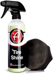 Adam's Polishes Tire Shine Combo - Spray Tire Dressing W/ SiO2 For Non Greasy Car Detailing | Use W/Tire Applicator After Tire Cleaner & Wheel Cleaner | Gives A Ceramic Coating Car Wax