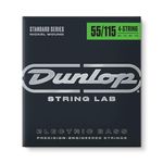 Dunlop DBN55115 Nickel Extra Heavy Stainless Steel Bass Guitar 4-String Set, 55-.115 Gauge