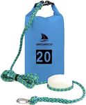 Obcursco 20L Jet Ski Anchor Kit PWC Anchor 2 in 1 Sand Bag Anchor for Float with Adjustable Buoy, PWC Sandbag Anchor for Jetski, Kayak, Seadoo, Paddle Board, Waverunner, Watercraft and Swim Mat (Blue)