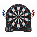 Viper Orion Electronic Dartboard, Two Large Scoreboards, Dual Color LCD Cricket Displays, Voice Scoring, Red Black and Silver Segments, Built in Storage for Darts and Tips, 43 Games 300 Options