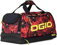 OGIO 35 Liter Fitness Duffel Bag, Red Flower Party