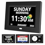 MRCHYDZ 7 Inch Clock with Day and D