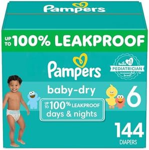 Pampers Diapers Size 6, 144 Count - Baby Dry Disposable Baby Diapers, One Month Supply