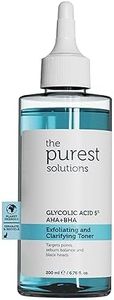 Tonique exfoliant et clarifiant The Purest Solutions (acide glycolique 5% AHA + BHA) – Pour tous les types de peau – Équilibre la sécrétion de sébum – Réduit l'apparence des pores – Végétalien | Sans