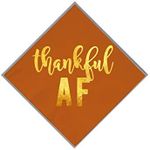 Thankful AF Napkins - 52 Pcs Funny Friendsgiving Decor, Thanksgiving Cocktail Napkins, Thankful & Give Thanks Napkins, Friendsgiving Decorations and Party Supplies, Friendsgiving Napkins