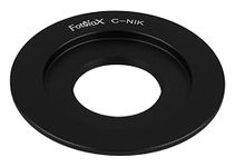 Fotodiox Lens Mount Adapter, C-Mount Movie Lens to Nikon F-Mount Camera such as D7200, D5000, D3000, D300S & D90 DX