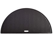 Half Moon Cast Iron Reversible Griddle for Large Big Green Egg and 18in Kamado Grills