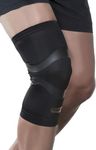 Copper Fit Pro Series Performance Compression Knee Sleeve, Black with Copper Trim, Large