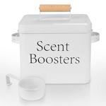 Scent Booster Organization for Laundry Room,Scent Booster Container with Scoop,Laundry Scent Booster Dispenser,Metal Container for Scent Beads with Airtight Lid Keeping Fresh and Potent