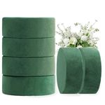 Round Floral Foam for Fresh Flower Arrangements - 6 Pcs, 8cm Foam Bricks, Eco-Friendly, Long-Lasting Hydration