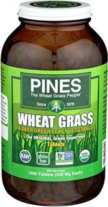 Pines Organic Wheat Grass, 1400 Count Tablets