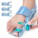 Tech Love Bunion Correctors for Women & Men Big Toe, 2025 Upgraded Double Correction Toe Straightener, Bunion Splints with Heel Strap Day and Night Support, Suitable for Left and Right Feet (1PC)