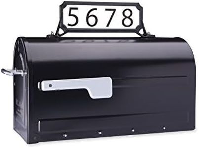 Architectural Mailboxes 3460B Manhattan Address Plaque, Small, Black