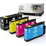 INK4U Compatible Ink Cartridges Replacement for HP 952XL 952 Ink Cartridges Combo Pack for HP OfficeJet Pro 8710 7740 8720 8702 7720 8210 8216 8715 8725 8730 8740 Printer (4 Pack, 1BK/1C/1M/1Y)