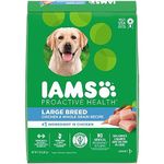 IAMS Proactive Health Dog Food Dry Adult Large Breed, Chicken & Whole Grains Recipe, 6.80kg (15LB) Bag