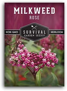Rose Swamp Milkweed Seeds for Planting - Pack with Instructions to Grow Asclepias Incarnata Wildflowers - Attract Monarch Butterflies - Non-GMO Heirloom Variety - Survival Garden Seeds