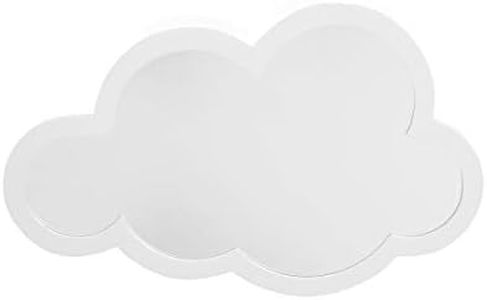 Little Love by NoJo – White Cloud Shaped Shatterproof Decorative Mirror Wall Art, Nursery, Bedroom or Playroom Décor