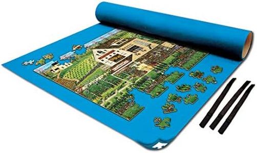 MasterPieces Accessories - Jigsaw Puzzle Roll-Up Mat & Stow Box, Standard 36"x30", Fits 1000 Pieces