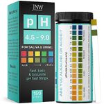 pH Test Strips, 150 Saliva and Urine pH Test Strips for Testing Body Acidity & Alkalinity, Perfect Kit to Monitor Your Alkaline Weight Loss Diet (Packaging May Vary)