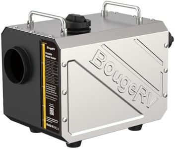 BougeRV 5KW Diesel Heater, All-in-One 5L Air Diesel Parking RV Heater with Timer, Thermostat, 110V/12V Portable Diesel Heater with APP Control, Remote for Truck, Van, Fishing, Camper, Boat, Garage