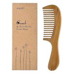 EQLEF Green sandalwood wide-tooth Natural comb, Large sandal wood comb anti static comb