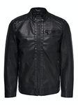 Only & Sons Men's Onsal Pu Noos Otw Jacket, Black, XL UK