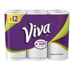 VIVA Choose-A-Sheet* Paper Towels, White, Double Roll, 6 Rolls