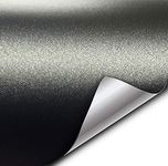 VViViD+ Matte Metallic Black Vinyl Wrap- 1ft x 5ft