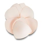 SERMICLE Women's Cotton Wired Classic Push-Up Bra pad (Pack of 4) (4 Skin TRNGL(12 NO)_Beige Triangle