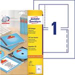 Avery Zweckform C32250-25 CD Inserts 151 x 118 mm Special Coating Micro-Perforated for Inkjet Laser Photocopier 185 g 25 Sheets