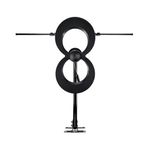 Antennas Direct ClearStream MAX-XR UHF VHF Indoor Outdoor TV Antenna, Multi-Directional, 60-Mile Range, 4K 8K UHD NEXTGEN TV – w/ 20-inch Mast (Black)