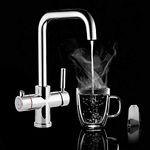 Chrome 3-in-1 Instant Boiling Water Kitchen Swivel Mixer Tap