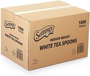 Settings 1000 Count White Plastic Spoons – Disposable Cutlery for Parties, Events, Catering, and Takeout