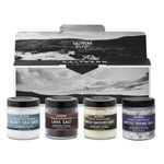 Saltverk Gift Box w/Arctic Thyme salt + Birch Smoked salt +Lava salt + Pure salt, [3,17 oz x 4] | Icelandic flavoured salts | All natural | Sustainable | Gluten Free | Unrefined | Keto | Eco