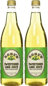 Rose's Lime Juice - Sweetened, 1 Liter (33.8 Fluid Ounces) Plastic Bottle (Pack of 2)