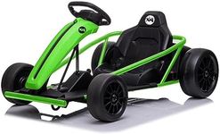XN E-Go Kart 24v Kids Electric Ride On - Black/Green