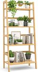 Homykic Bamboo Bookshelf 4-Tier Lad