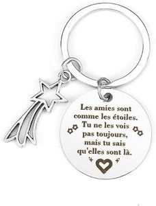 Cadeau Amie Porte Clef Amie Cadeau Merci Porte Clés Amies Cadeau Pour Une Amie Cadeau Meilleure Amie Cadeau d'Amies Cadeau d'Amitié Cadeau Meilleure Amie Cadeau Anniversaire Femme Homme Original Utile