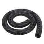 PATIKIL EVA Flexible Vacuum Cleaner Hose, 32 mm Outer Diameter 1M Length Dust Collection Hose for Industrial Vacuum Cleaner, Black