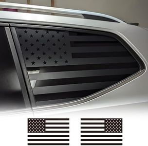 FUTLU Rear Window American Flag Decals,Universal USA Flag Sticker,DIY Truck Exterior Decal Come with Installation Tool,Back Side Window USA Flag Vinyl Sticker for Car/SUV/Trucks/Pickup(70X40CM)