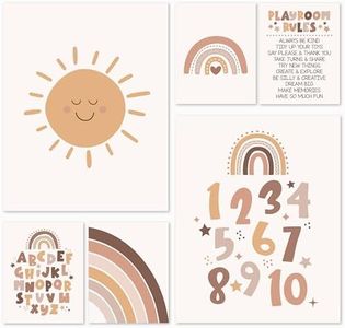 6 Boho Kids Playroom Wall Decor - Kids Playroom Decor Wall, Playroom Signs, Playroom Wall Art Kids Room, Playroom Art, Play Room Wall Decor Kids, Play Room Sign, Play Wall Decor, Play Room Essentials