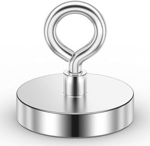 VNDUEEY Strong Neodymium Fishing Magnets, 500 lbs Pulling Force, Rare Earth Magnets Heavy Duty with Countersunk Hole Eyebolt for Retrieving in River Lake, Beach, Lawn -2.36 inch